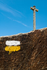 Stone cross in Galicia (Spain)