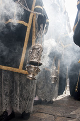 Naklejka premium semana santa de Sevilla, incienso