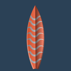 Isolated Surfboard illustration