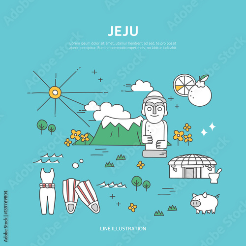 Jeju Set quot jeju line layer set quot stock image and royalty free vector Jeju Set quot jeju line layer set quot stock image and royalty free vector