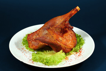 Meat dish. Leg.