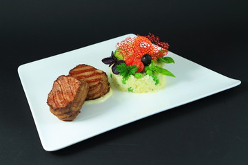 Elegant meat dish.