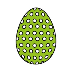 happy easter egg painted vector illustration design