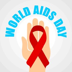 World Aids day. Aids awareness campaign poster - 139770860