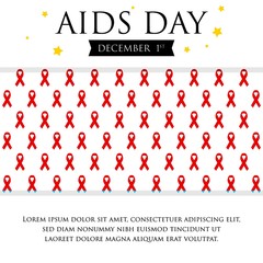 World Aids day. Aids awareness campaign poster - 139770873