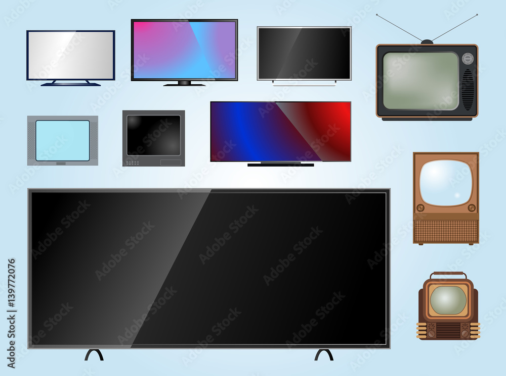 Poster tv screen lcd monitor template electronic device technology digital size diagonal display and video 