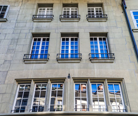 Fototapeta premium Classic city architecture of Switzerland street view