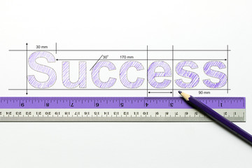 Measure success concept