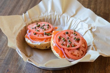 Lox Bagel Tomato