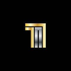 Initial Letter TI Linked Design Logo