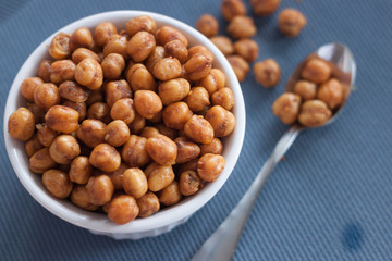 Roasted Chickpeas in a Bowl