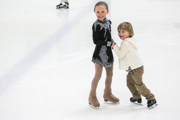 Young figure skaters