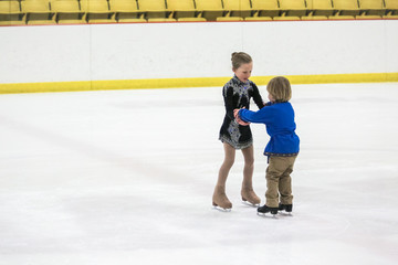 Young figure skaters