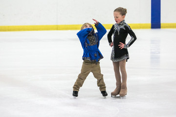 Young figure skaters