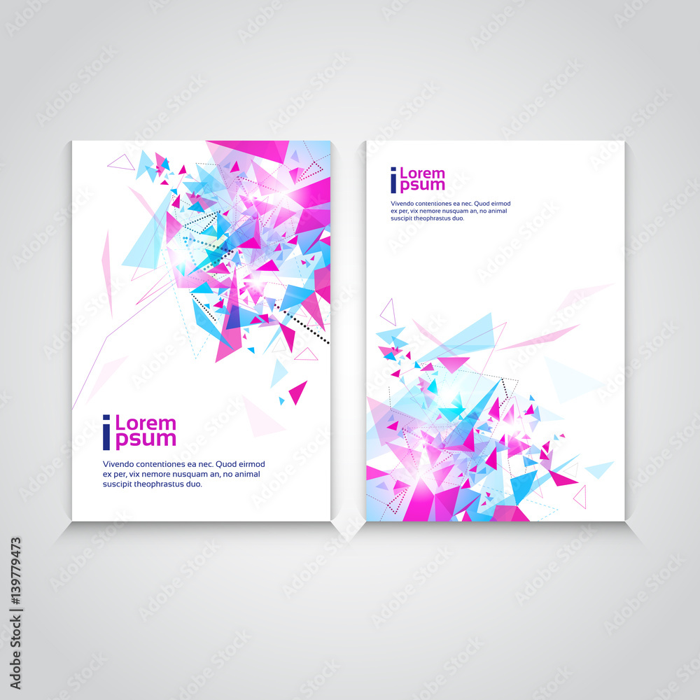 Poster abstract triangle geometrical background banner copy space vector illustration