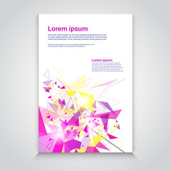 Fototapeta premium Abstract Triangle Geometrical Background Banner Copy Space Vector Illustration