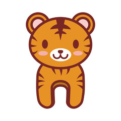 cartoon tiger animal image vector illustration eps 10