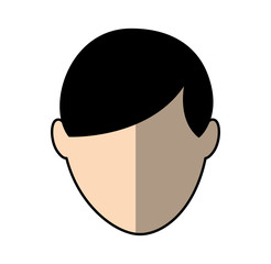 young man avatar character vector illustration design