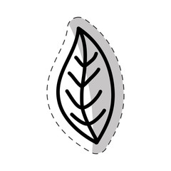 leaf plant flora cut line vector illustraiton eps 10