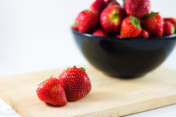 Strawberry isolated on white background