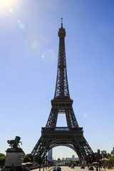 Fototapeta na wymiar Eiffel Tower in Paris, France 