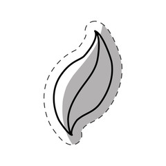 leaf nature botanical monochrome vector illustration eps 10