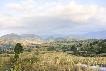 Northeastern Chiapas landscape near El Chichonal volcano