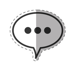 speech bubble message icon vector illustration eps 10