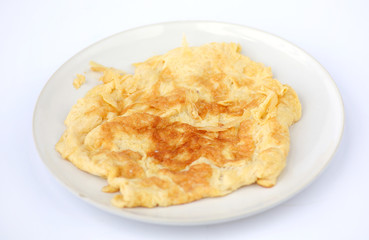 Thai-Style omelet on dish