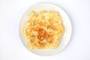 Thai-Style omelet on dish
