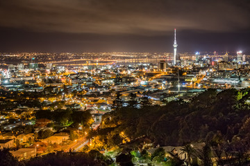 Fototapeta na wymiar Auckland City Nightscape