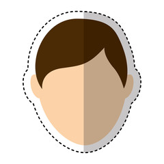young man avatar character vector illustration design
