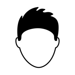 young man avatar character vector illustration design