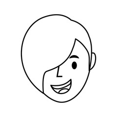 cute woman avatar character vector illustration design