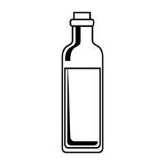 olive oil bottle isolated icon vector illustration design