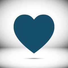 heart icon stock vector illustration flat design
