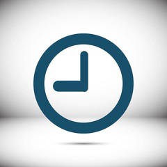 clock icon stock vector illustration flat design