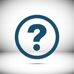 help icon stock vector illustration flat design