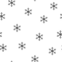 Holiday seamless pattern. Merry Christmas and Happy New Year background with snowflakes.