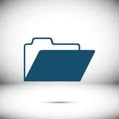 folder icon stock vector illustration flat design