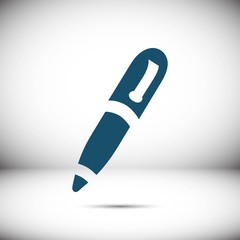pen icon stock vector illustration flat design