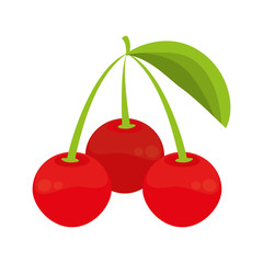 cherry fruit healthy icon vector illustration eps 10