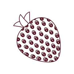 strawberry fruit line icon vector illustration eps 10