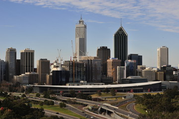 perth city view from kings park