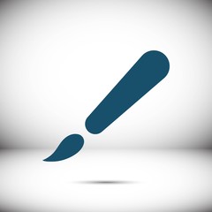 brush icon stock vector illustration flat design