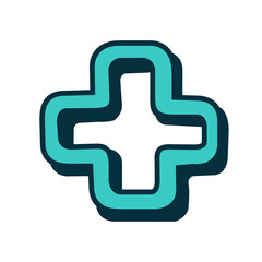 Medical cross icon