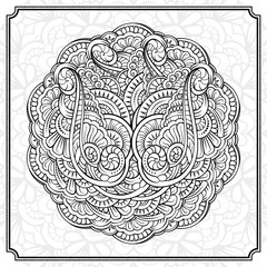 Abstract round design element