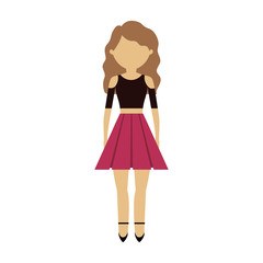 avatar woman female design vector illustration eps 10