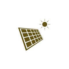 Solar energy eco concept icon