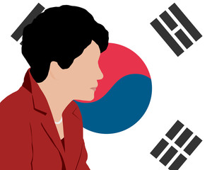 03 MAR, 2017 : Illustration of President of South Korea Park Geun-hye